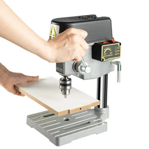 3 Speed Pillar Drill 10mm Chuck 340w Motor Press Bench Top Mounted Drilling USA - Picture 1 of 18