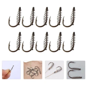30pcs Bluegill Fishing Hook Offset Circle Fishing Hooks Treble Hook - Picture 1 of 12