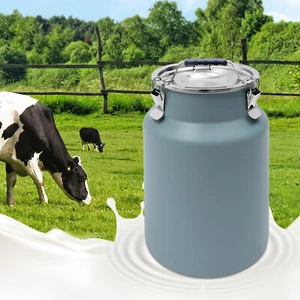 Contenedor de almacenamiento de arroz multifuncional de acero de 12 l/3,17 gal azul - Imagen 1 de 13