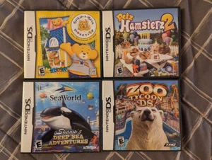 Petz Hamsterz Sea World Zoo Tycoon 4 Game Lot Nintendo DS 2ds 3ds Tested Complet - Picture 1 of 3