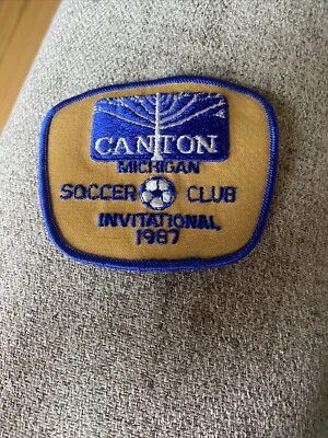 Raro PARCHE INVITATIONAL 1987 CANTON MICHIGAN SOCCER CLUB, Foto 1 de 2
