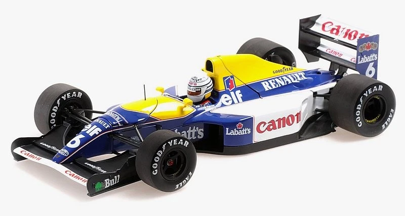 Williams FW14B Renault 1992 Riccardo Patrese 1:18 MINICHAMPS 110920006 - Immagine 1 di 1