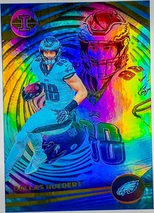 2023 Panini Illusions - Dallas Goedert #86 HOBBY THICK STOCK GOLD FOIL REFRACTOR - Picture 1 of 2