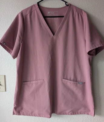 Blusa Médica Figs Nursing Wear Manga Corta Cuello en V Colección Tecnología Lavanda/Rosa XL Foto 1 de 4