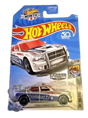 2018 Hot Wheels Zamac Dodge Charger Drift Hw Metro 1/10 50th Anniversary Card - Image 1 of 4