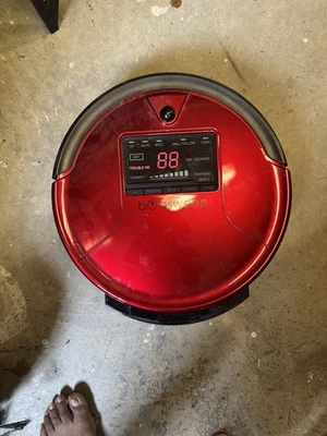 bObsweep PetHair Robotic Vacuum Cleaner Red w/ Charging Dock Foto 1 de 3