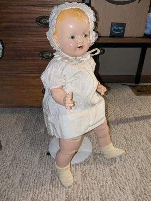 Antique 1920’s Effanbee 24” Composition Lovums Baby Doll - Image 1 of 4