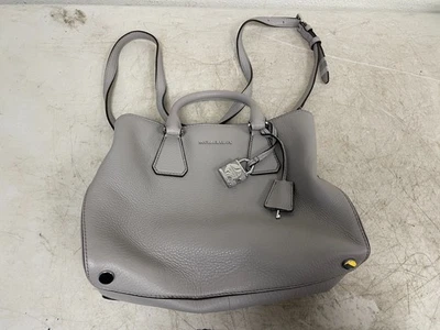 Michael Kors Bolso de Mano Cuero Gris Taupe Cartera de Hombro Cartera Bolso de Mano Foto 1 de 4