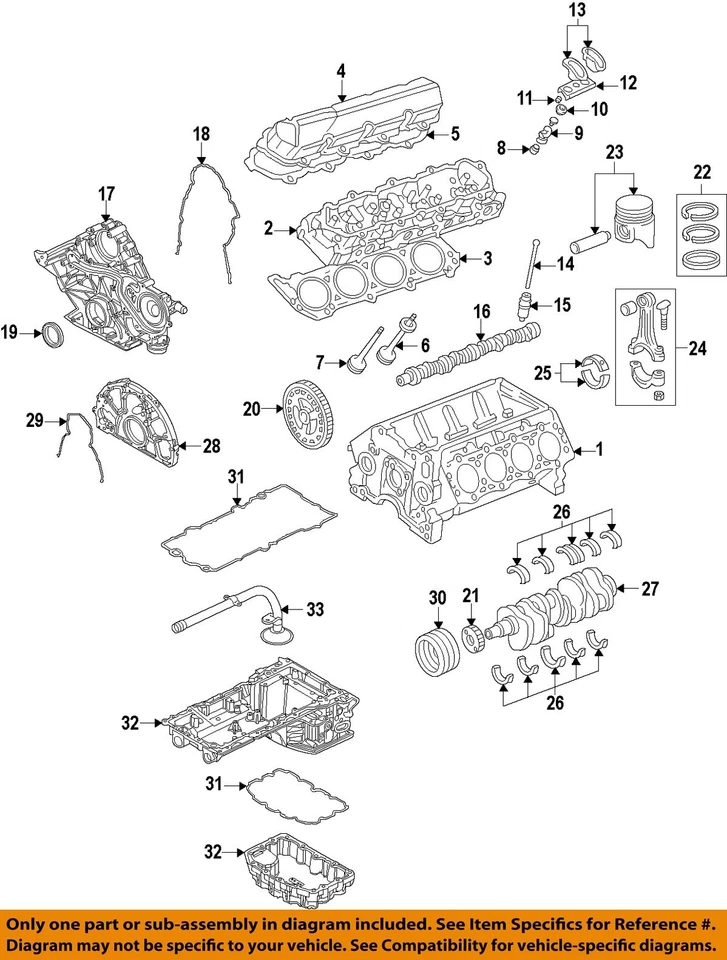 Árbol de levas Ford OEM 11-18 F-350 Super Duty BC3Z6250D Foto 1 de 1