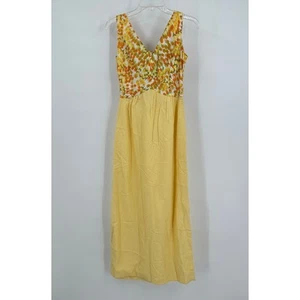 Vestido Madre O Perla Mujer S/M Años 60 Hecho en Hawaii Resort Maxi Floral De Colección - Imagen 1 de 9