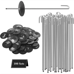 100X Solar Panel Bird Guard Fastener Clips Stainless Steel SolarPanel Mesh Clips - Picture 1 of 11