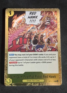 A Fist of Divine Speed #OP11-114 Gum-Gum Fire-Fist Pistol Red Hawk - Picture 1 of 2