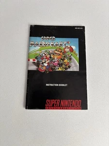 Super Mario Kart Super Nintendo SNES 1992 Instruction Manual Only - Picture 1 of 5