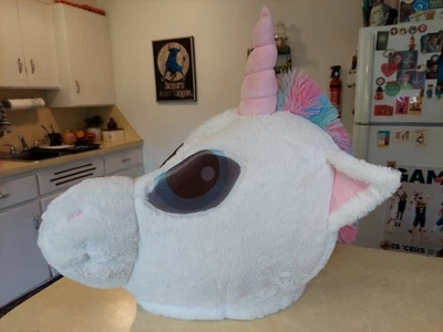 Dan Dee Greeter Unicorn Big Head Rainbow Cosplay Maskimals Kawaii Halloween - Image 1 of 4