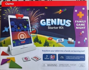 Osmo Genius Starter Kit + Family Game Night for iPad Ages 6-10 - Picture 1 of 3