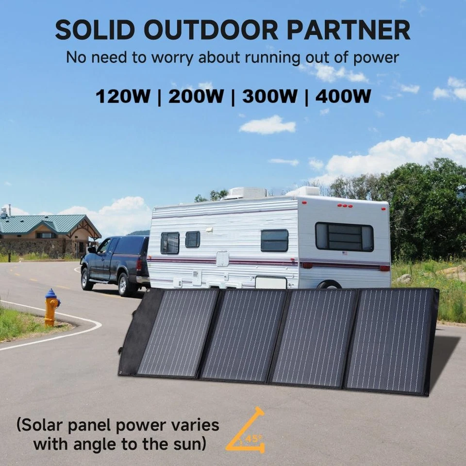400W Klappbares Solarmodul Flexibel für Boot Camping Wohnmobil Wasserdicht ETFE - Bild 1 von 1
