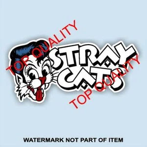 STRAY CATS STICKER ROCK N ROLL MUSIC BAND DECALS ROCKABILLY OLD SKOOL ROCK - Bild 1 von 1
