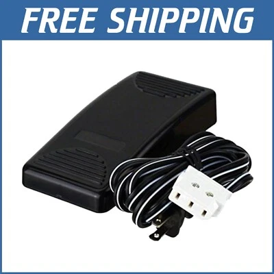 Compact Gold Foot Control Pedal with Cord for Janome & Necchi Sewing Machines - Image 1 of 2