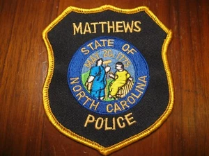 MATHEWS NORTH CAROLINA POLICE PATCH - Bild 1 von 1