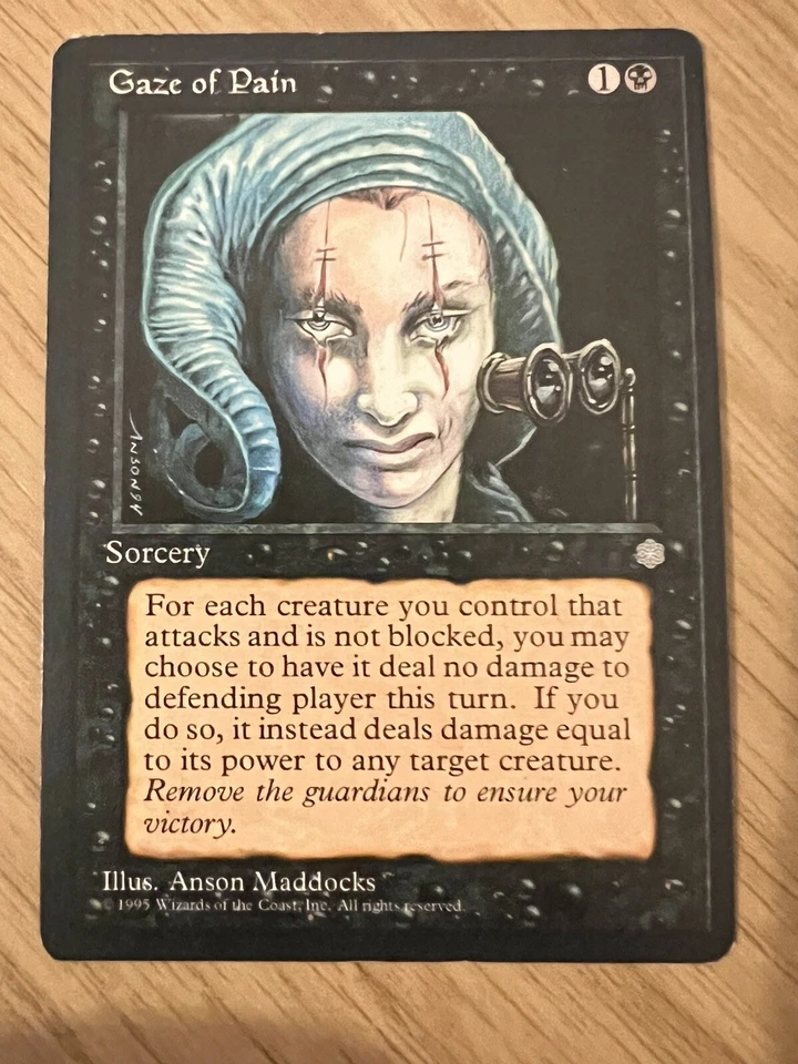 Gaze of Pain , MTG Ice Age (1995) Common Black Sorcery NM - Image 1 of 1