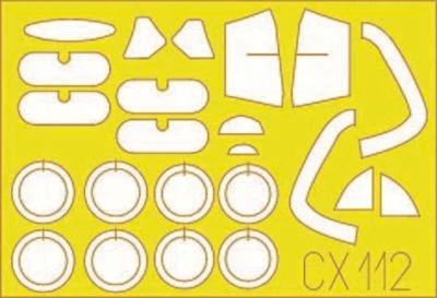 Eduard Accessories Cx112 - 1:72 Me 163B Komet - Maskierfolie - Neu