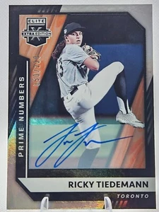 2021 Panini Elite Extra Edition Ricky Tiedemann 91 Prime Numbers Auto /220 - Picture 1 of 2