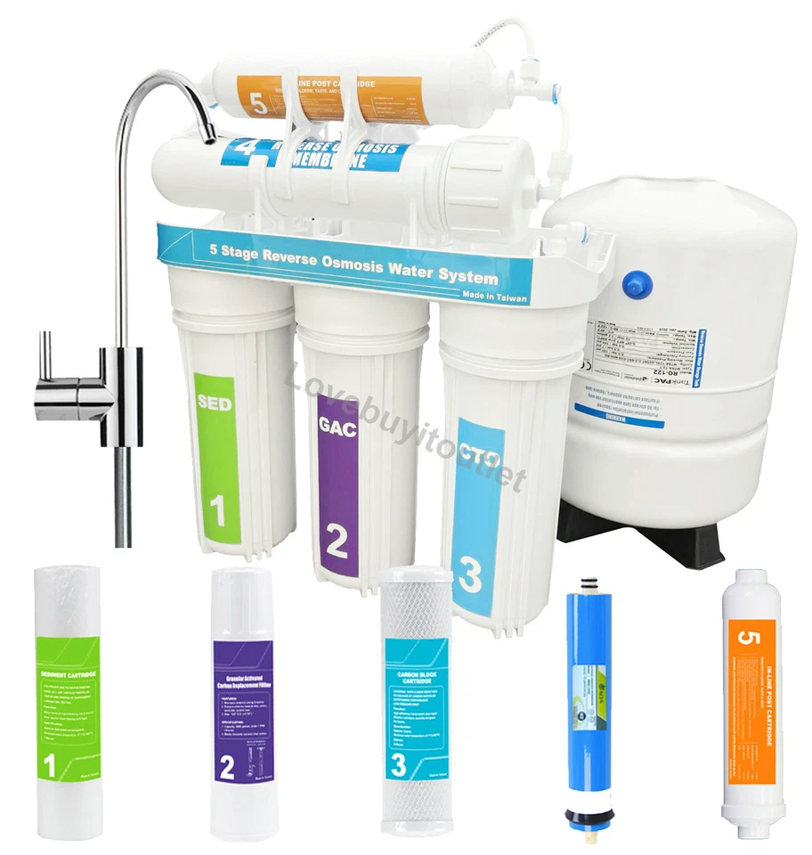 5-ступенчатая домашняя питьевая система обратного осмоса система фильтрации воды обратного осмоса обратного осмоса - Изображение 1 из 4