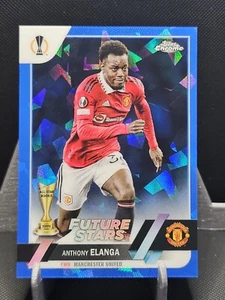 2022-23 Topps Chrome Sapphire UEFA Club Competitions Anthony Elanga #169 United - Picture 1 of 2
