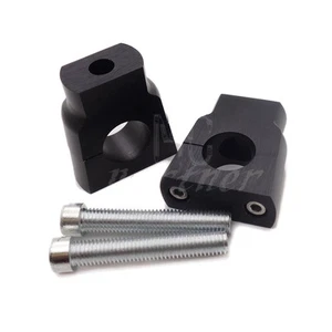 7/8″ 22mm CNC Motorcycle Aluminium Handle Bar Mount Adapter Risers Clamp For ATV - Picture 1 of 8