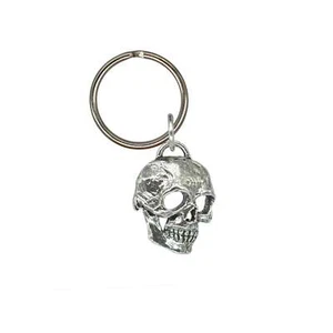 Llavero 3D Calavera Vista Lateral, G122KC 1 In, Metal, Muerte, Estaño, Regalo, Hecho en EE. UU. - Imagen 1 de 6