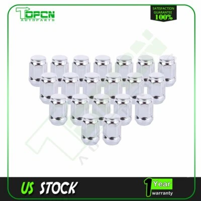 20 piezas tuercas de rueda de bellota abultadas cromadas de 12x1,5 mm para Ford Chevrolet Impala Foto 1 de 4