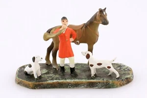 Österreichischer Bronze Fuchsjäger mit Hunden - Bild 1 von 1