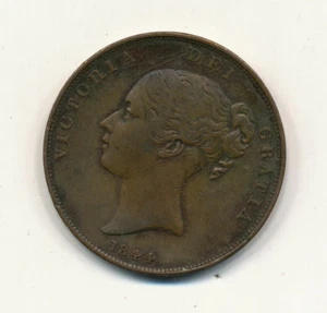 GREAT BRITAIN - 1 Penny 1844. (Victoria) High quality. (GB021) - Picture 1 of 2