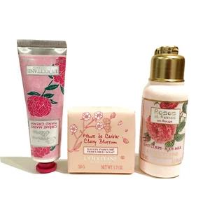 L’Occitane en Provence Soap and Crème Set Hand Lotion Body Milk Cherry Blossom - Bild 1 von 9