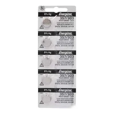 Energizer Silver Oxide Tearstrip Battery 357-303TZ.Z1 (5 Pack) - Image 1 of 3