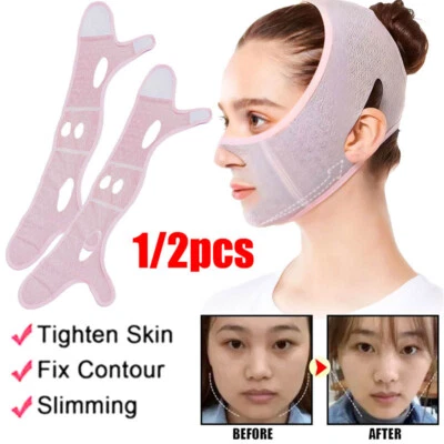 Face Sculpting Sleep Mask V Line Shaping Face Masks Beauty Face Lifting Belt AU - image 1 of 4