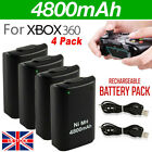 4 Pack Batteries For Xbox 360 Wireless Controller Rechargeable Battery 4800Mah
