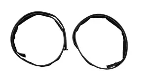 Windlace for 1934-40 Chevrolet Truck Standard Cab Pickup Black Left Right 2pcs - Picture 1 of 6