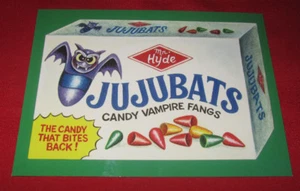 TOPPS WACKY PACKAGES LOST SERIES 1 ALTERNATE PUZZLE JUJUBATS UNCUT - Picture 1 of 2