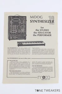 Moog Synthesizer Model 12 Modular System Spec Sheet Ad VINTAGE SYNTH DEALER - Picture 1 of 2