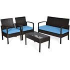 Waterproof Outdoor Cushions for Patio Rattan Furniture 3 Pieces Set Seat pads