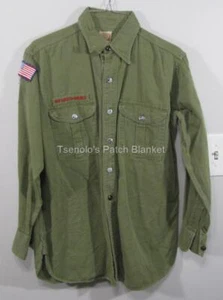 Pfadfinder jetzt Pfadfinder BSA Vintage Uniform Hemd Jugend Large LS KOSTENLOSER VERSAND 098 - Bild 1 von 9