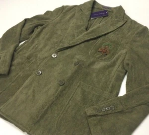 Chaqueta Blazer de Doble Pecho Purple Label Ralph Lauren Luxe Terry Royal King - Imagen 1 de 16
