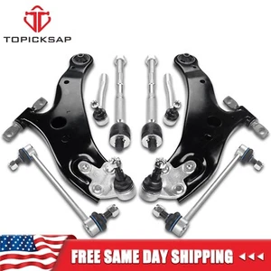 10Pcs Front Lower Control Arms Kit For 2008-2018 Toyota Highlander Lexus RX350 - Picture 1 of 11