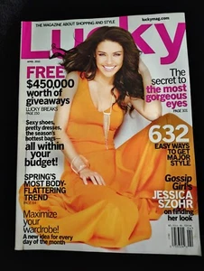 Lucky Magazine April 2010 Gossip Girl Jessica Szohr Cover Gorgeous Eyes Secrets - Picture 1 of 1