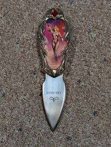 Franklin Mint Days of Desire Fantasy Knife collection JANUARY Boris Vallejo - Picture 1 of 6