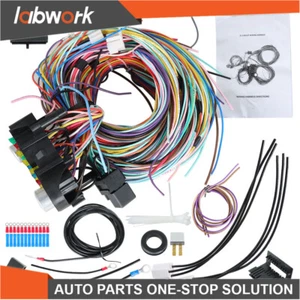 Labwork 21 Circuit Wiring Harness For Chevy Ford hotrods Universal X-long Wires - Picture 1 of 10