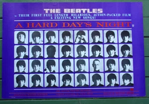 Beatles Hard Day's Night•Stafford & Co. London 26x39 Vintage Poster NM - Picture 1 of 4