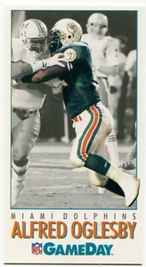 1992 GameDay #411 Alfred Oglesby Miami Dolphins - Picture 1 of 2