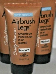 3 sally hansen airbrush legs medium water resistant travel/sample size .75 fl oz - Picture 1 of 3